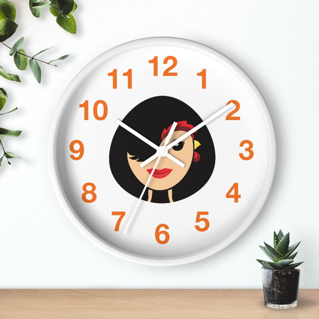 Chicken Lady Wall clock