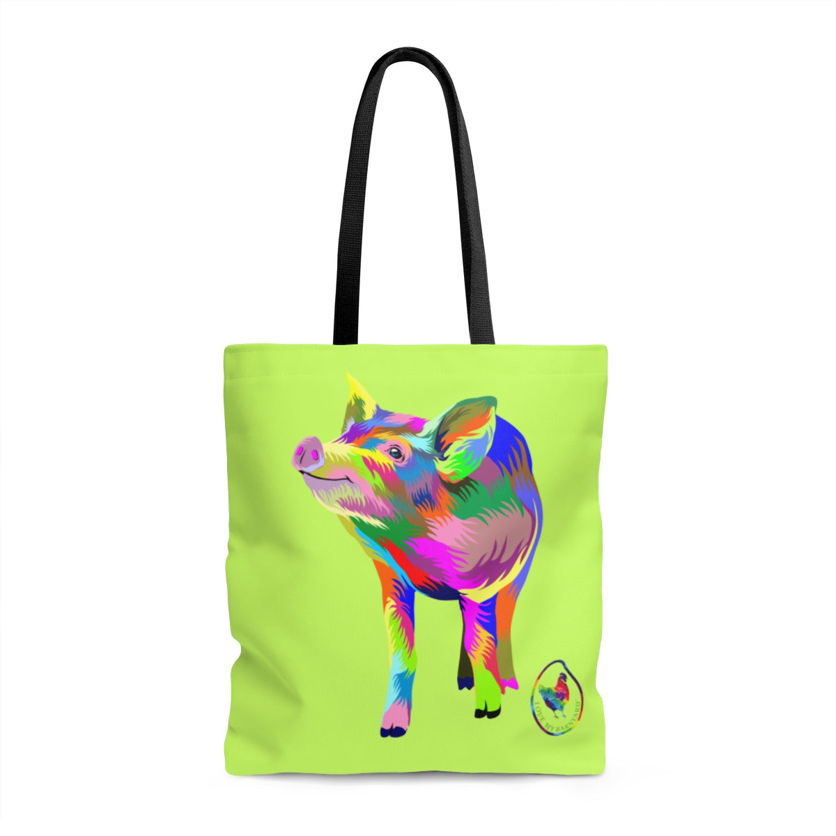 Painted Pig Tote Bag
