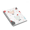 Gingham Hens Spiral Notebook w Ruled Lines