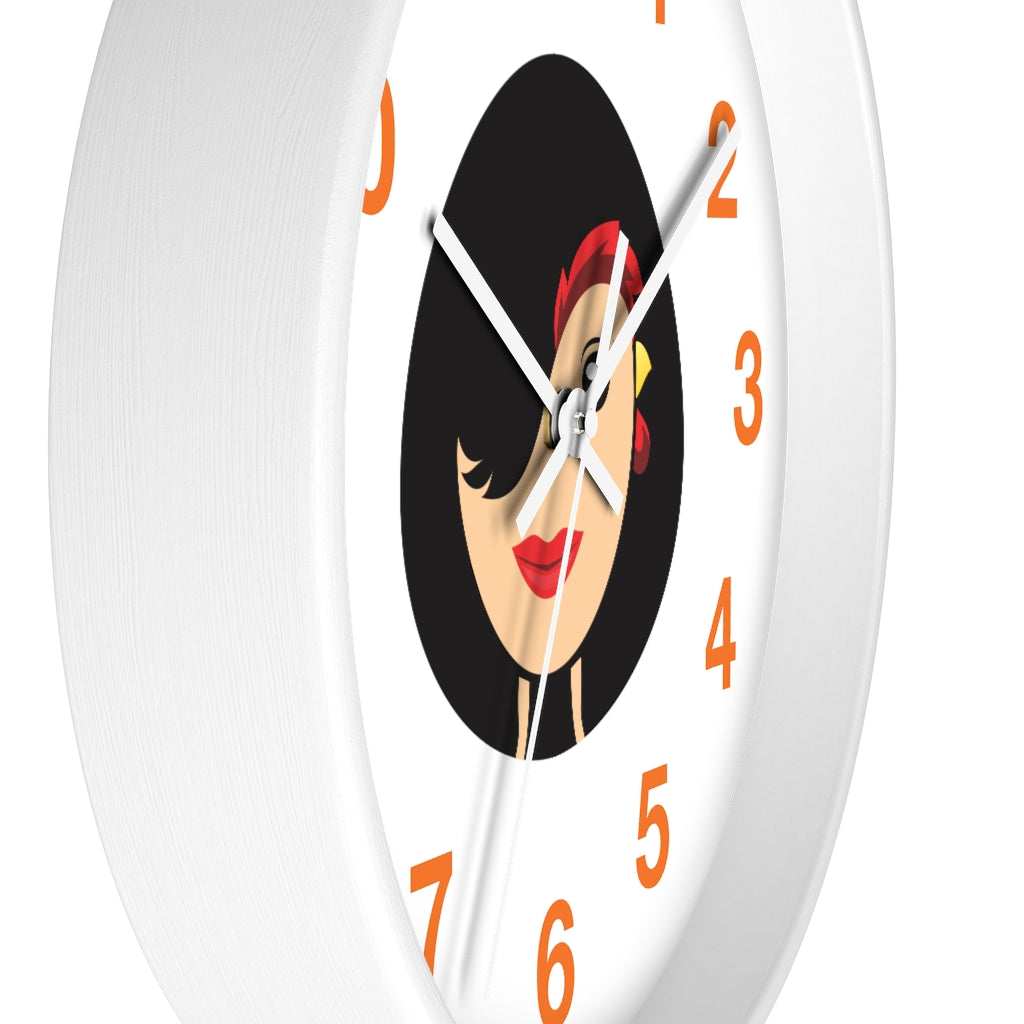 Chicken Lady Wall clock