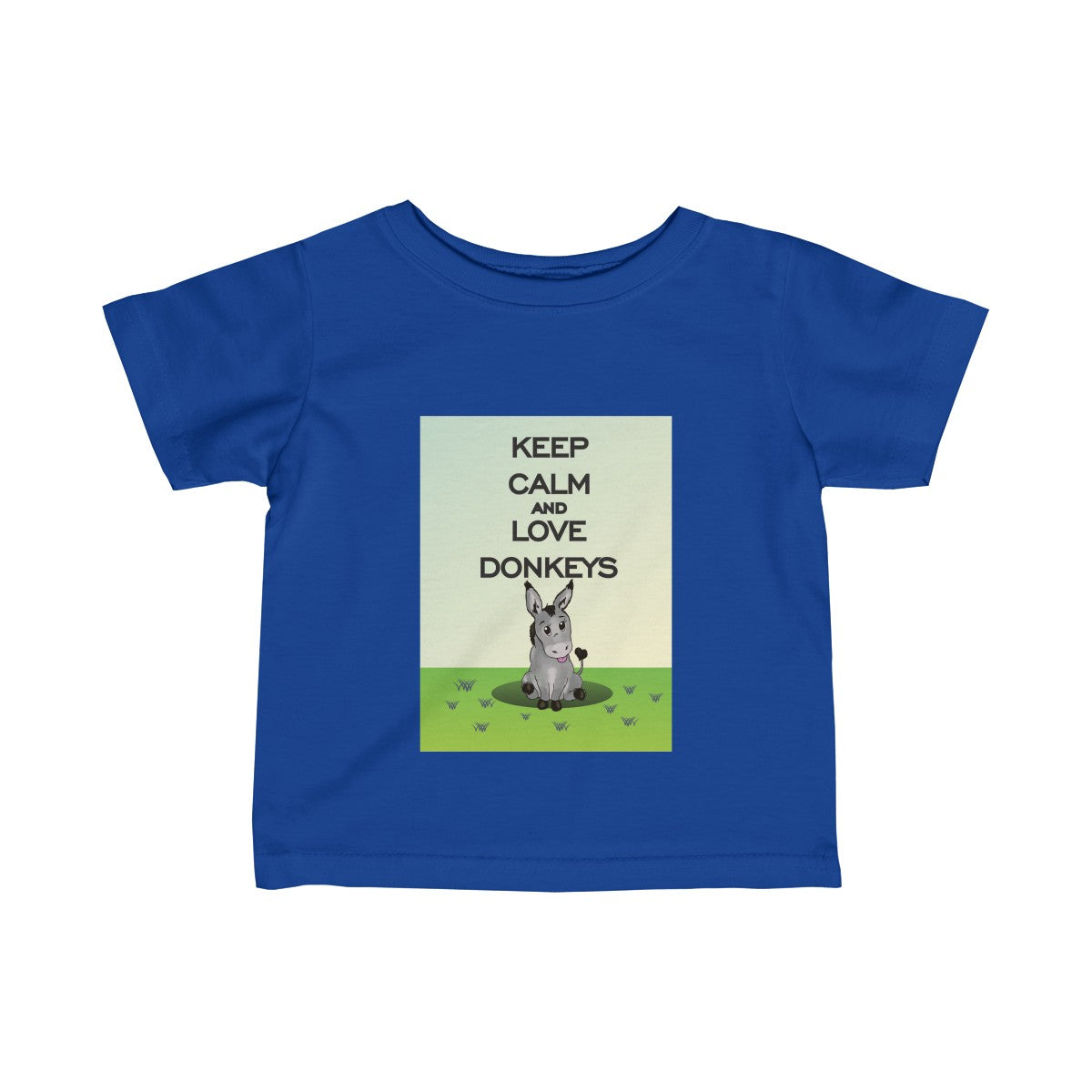 Keep Calm & Love Donkeys Baby Tee