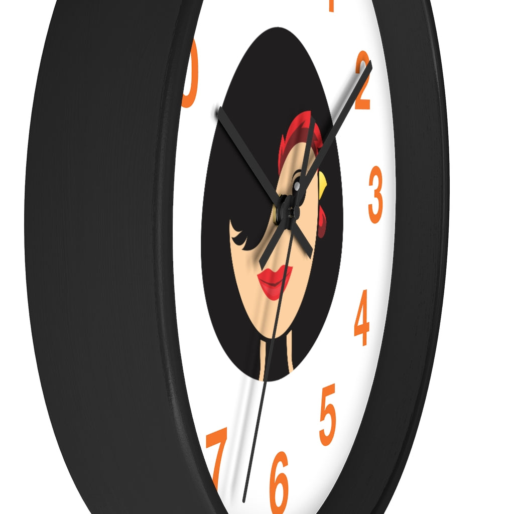 Chicken Lady Wall clock