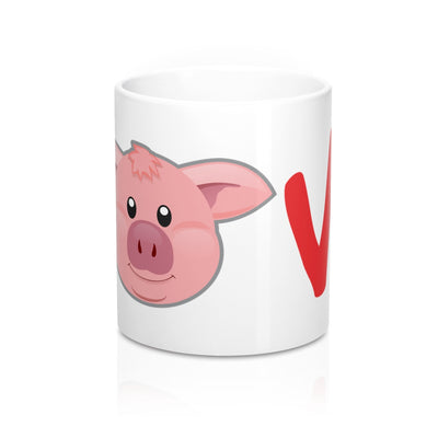 LOVE Pigs Glossy Coffee Mug