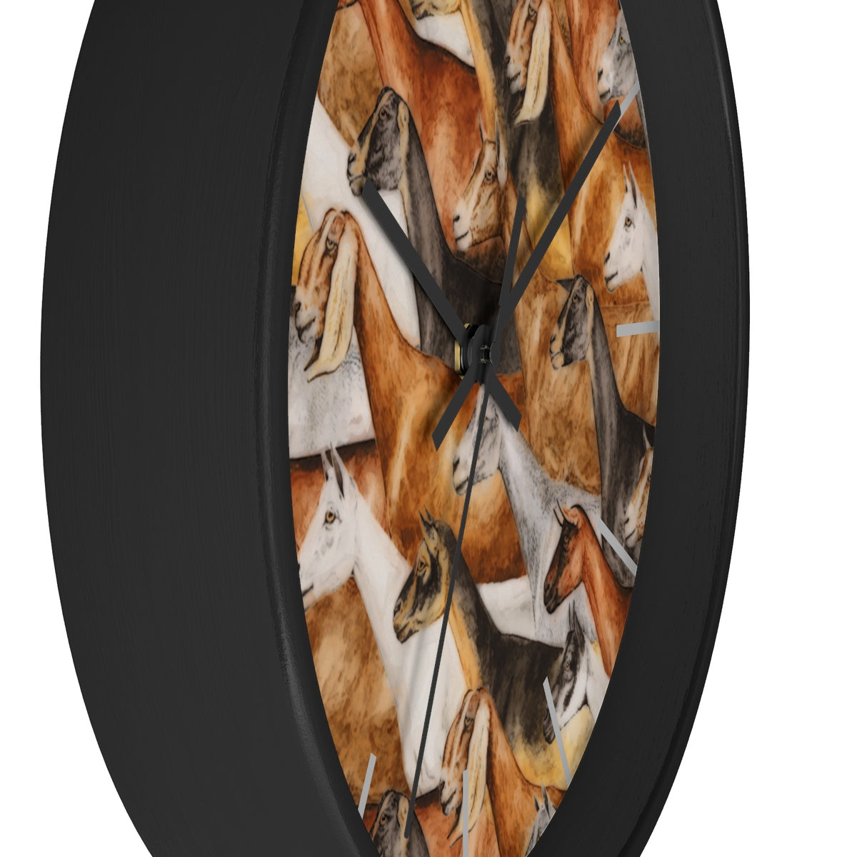 Dairy Goat Montage Wall clock
