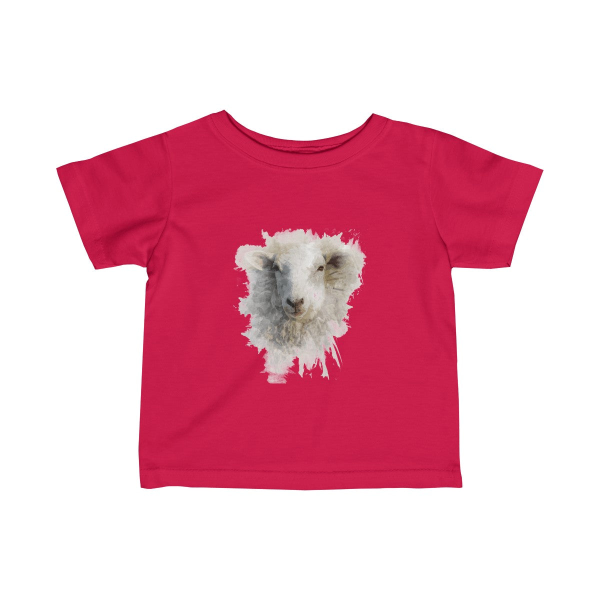 Watercolor Sheep Baby Tee