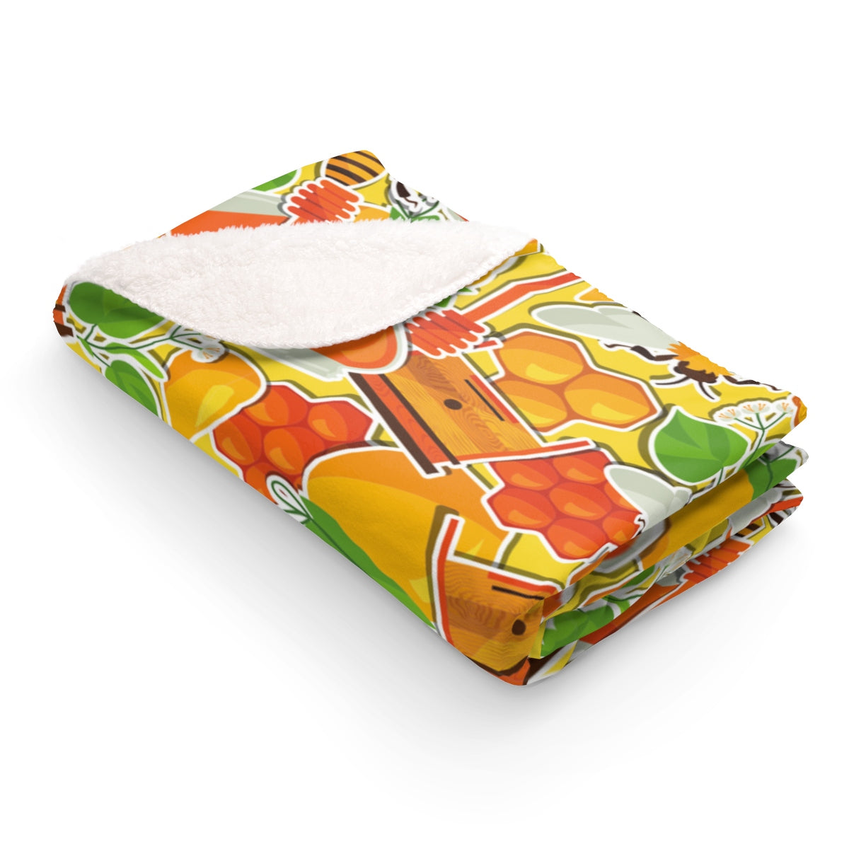 Bee Keeper's Sherpa Fleece Blanket