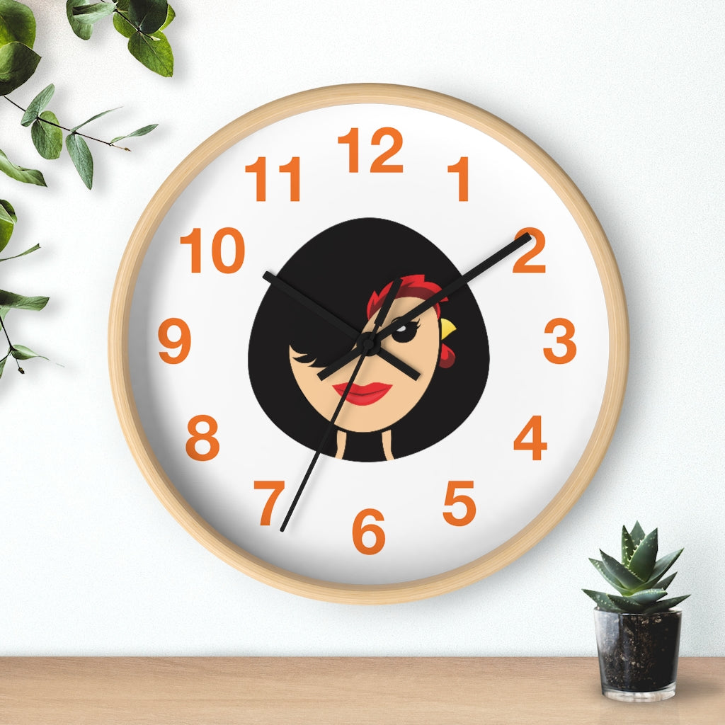 Chicken Lady Wall clock