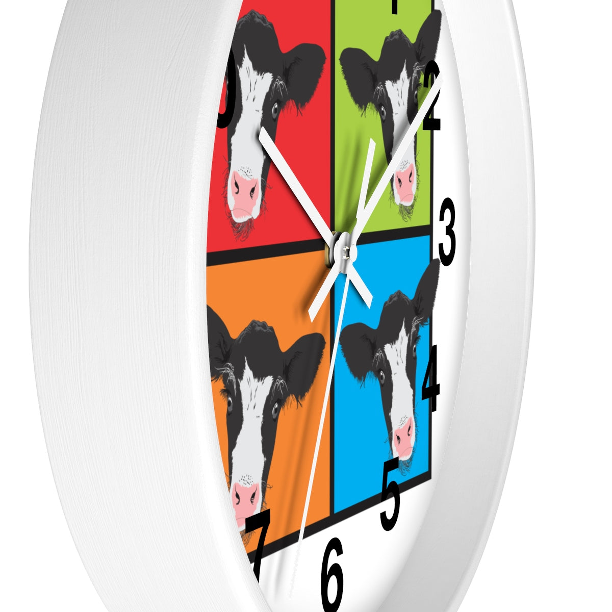 American Pop Cow Wall clock