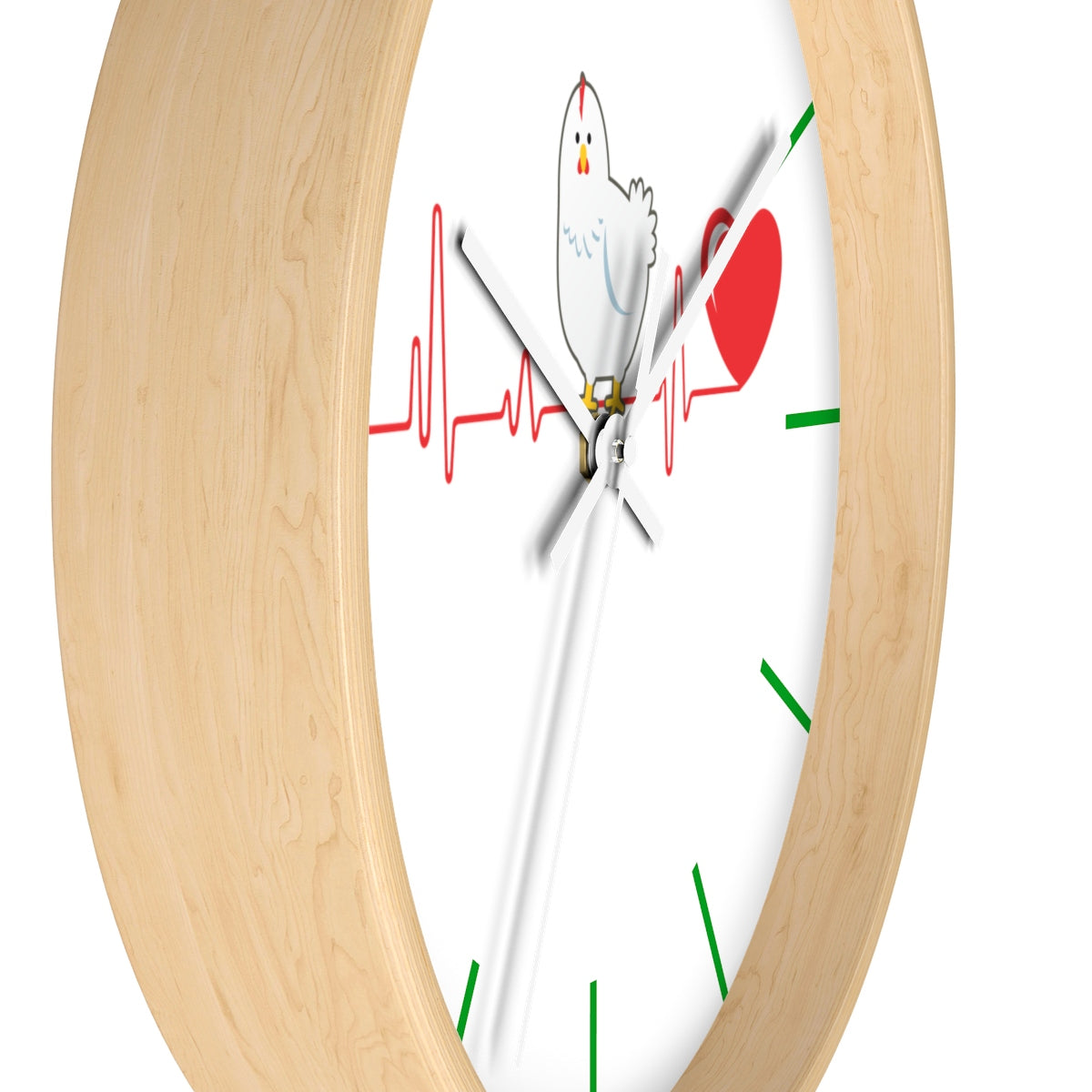 Chicken Heartbeat Wall clock