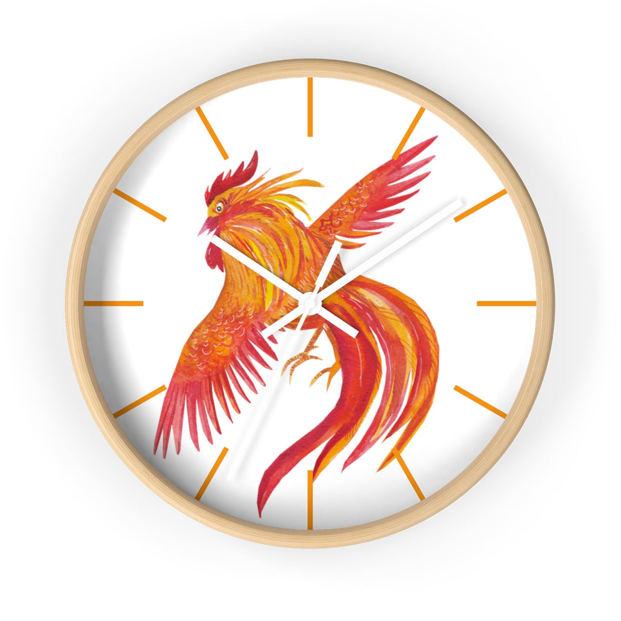 Hen Flight Wall clock