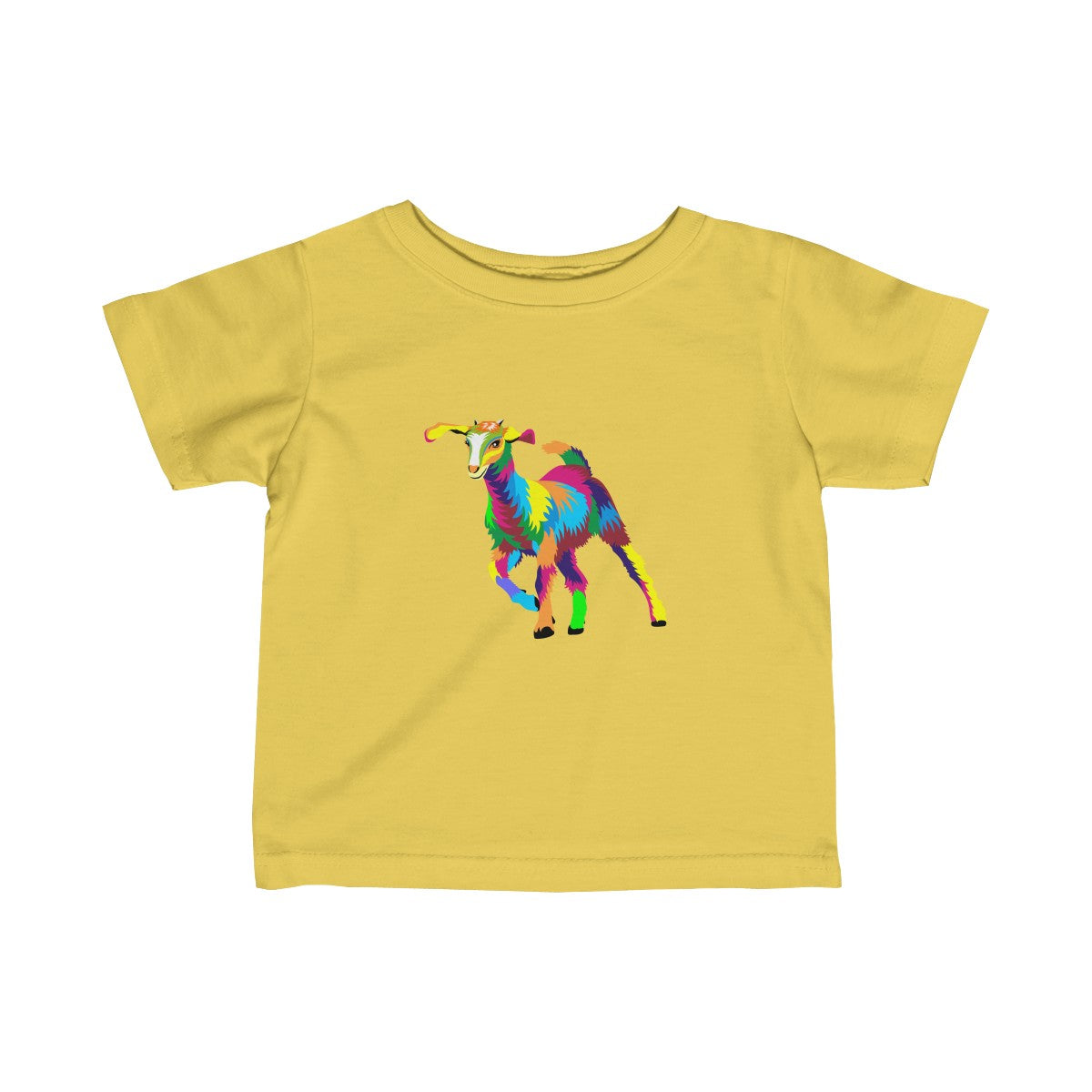 Painted Kid Goat Baby Tee