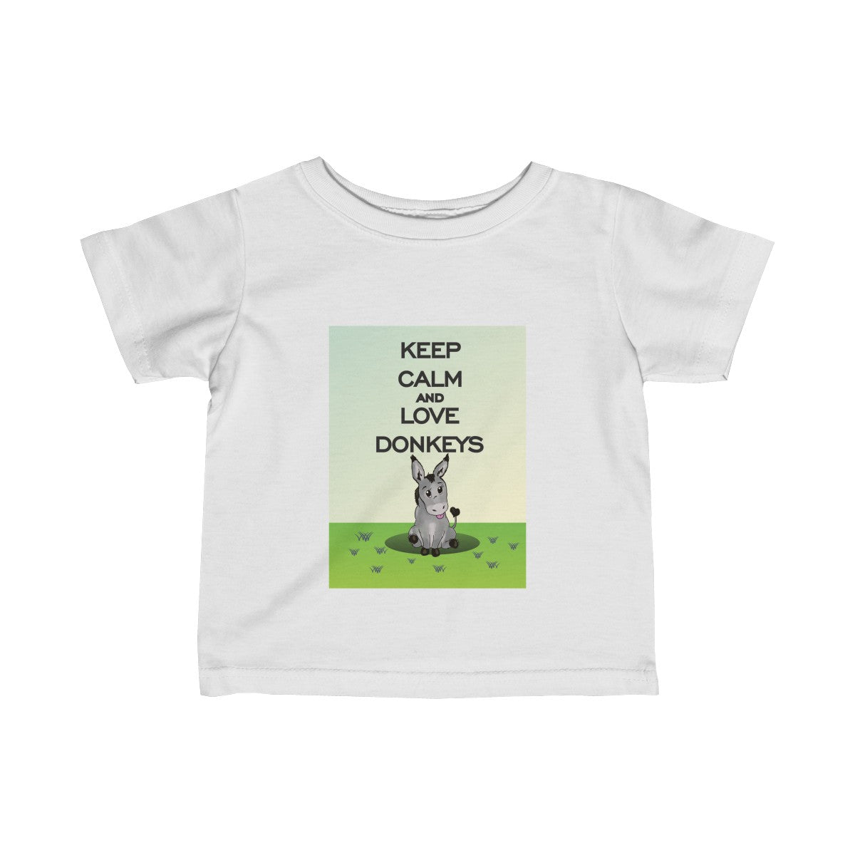 Keep Calm & Love Donkeys Baby Tee