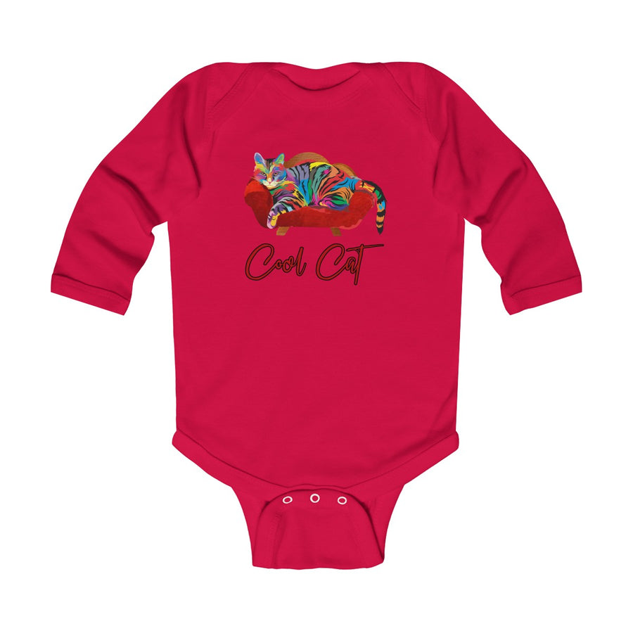 Cool Cat Long Sleeve Onesie