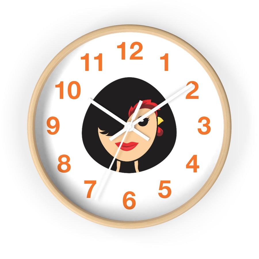 Chicken Lady Wall clock