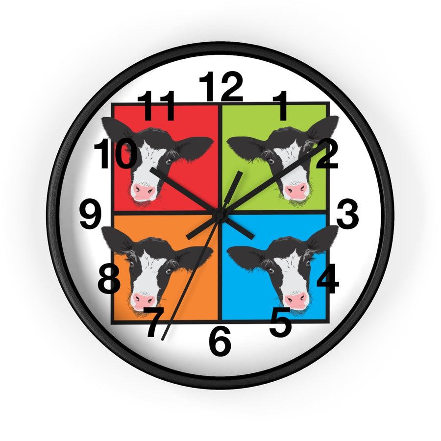 American Pop Cow Wall clock