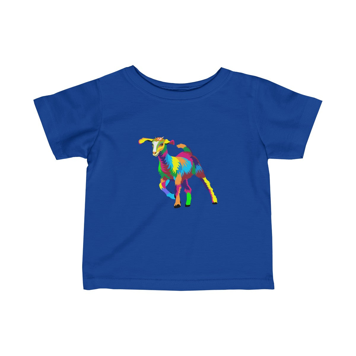 Painted Kid Goat Baby Tee