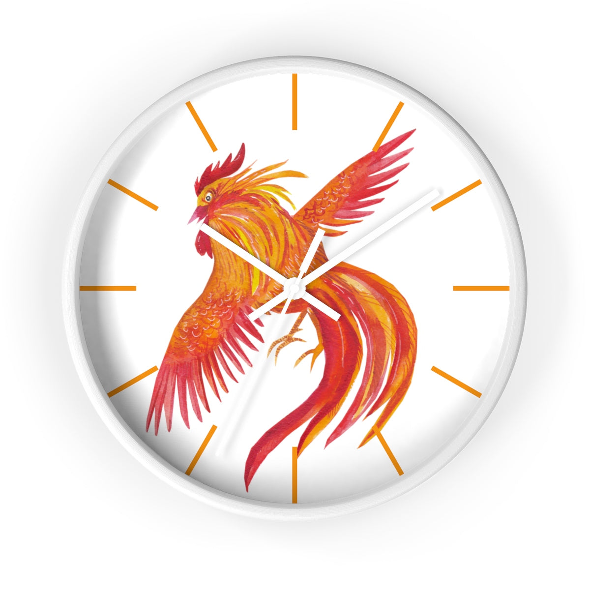 Hen Flight Wall clock