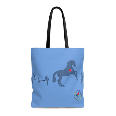 Heartbeat Horse Tote Bag