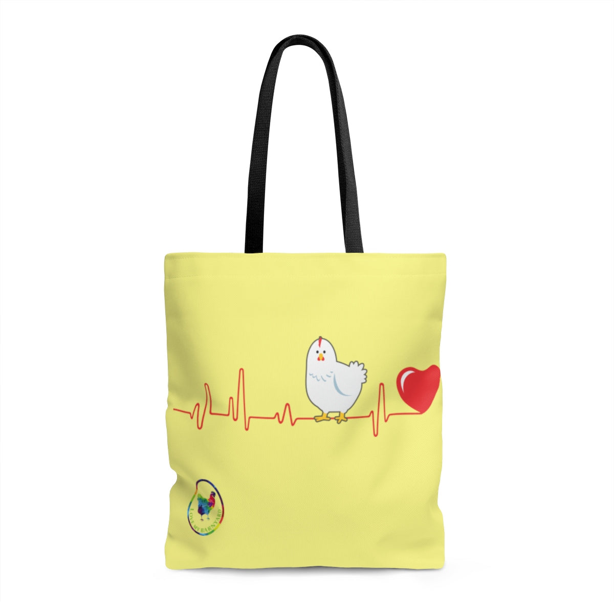 Chicken Heartbeat Tote Bag