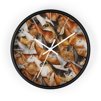 Dairy Goat Montage Wall clock