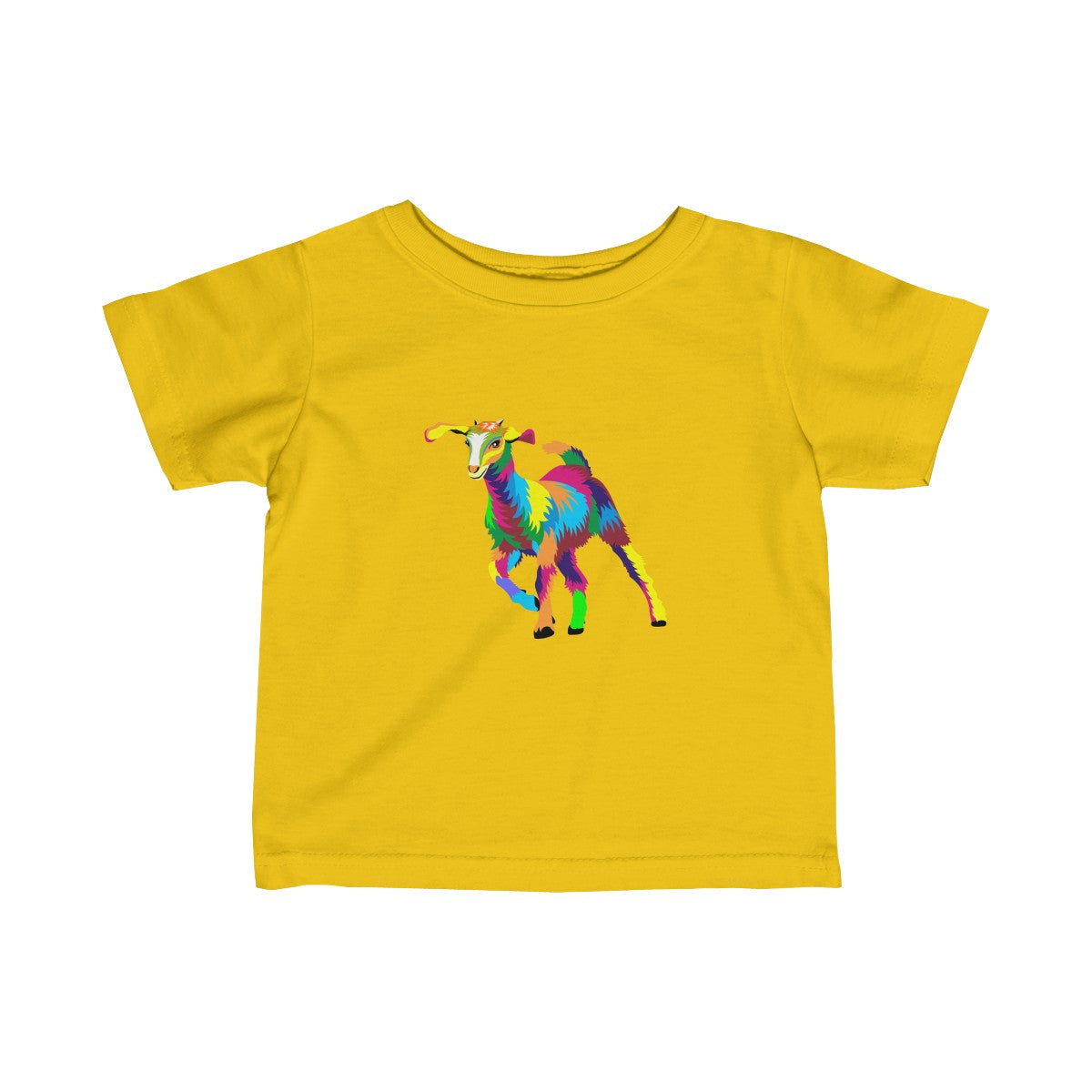 Painted Kid Goat Baby Tee