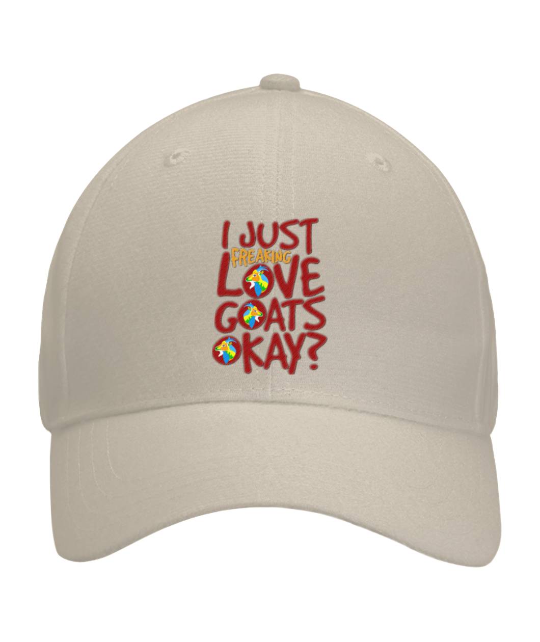 I Just Freaking Love Goats Bill Cap