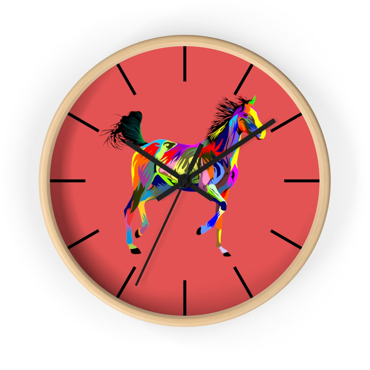 Painted Horse Wall clock