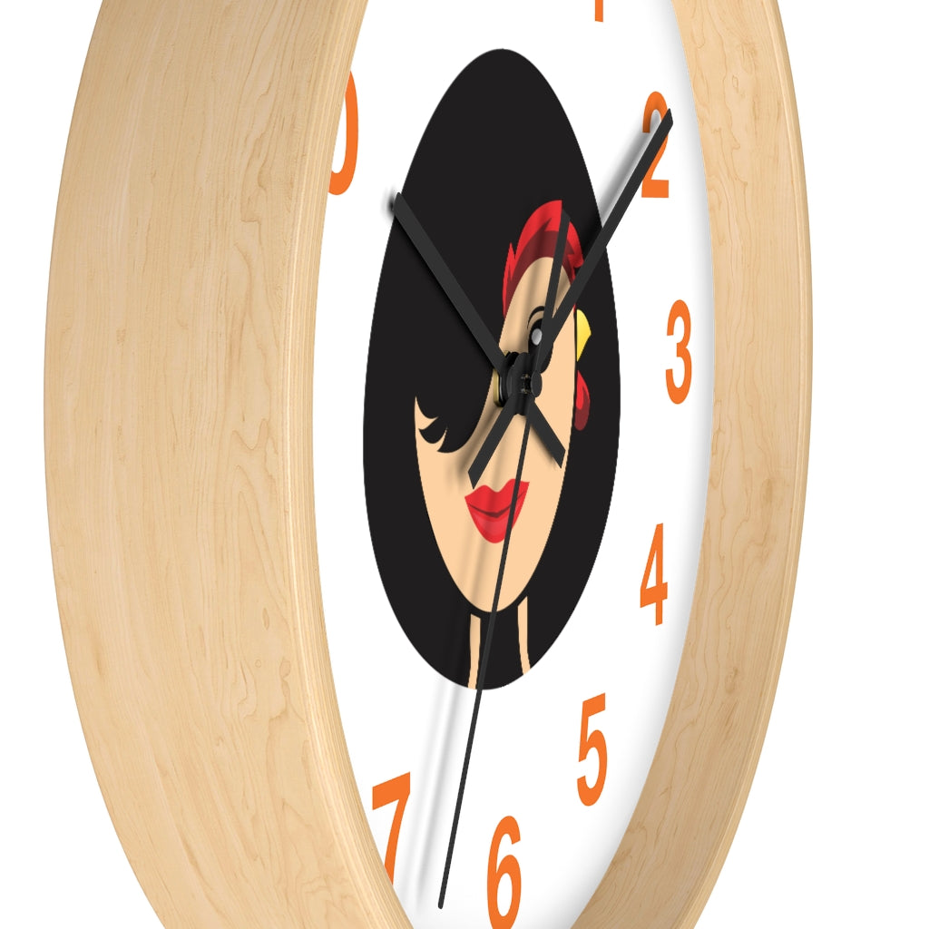 Chicken Lady Wall clock