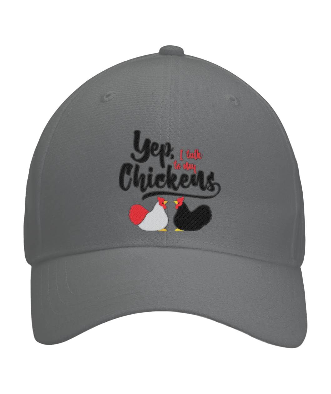 Yep, I Talk To My Chickens Bill Cap