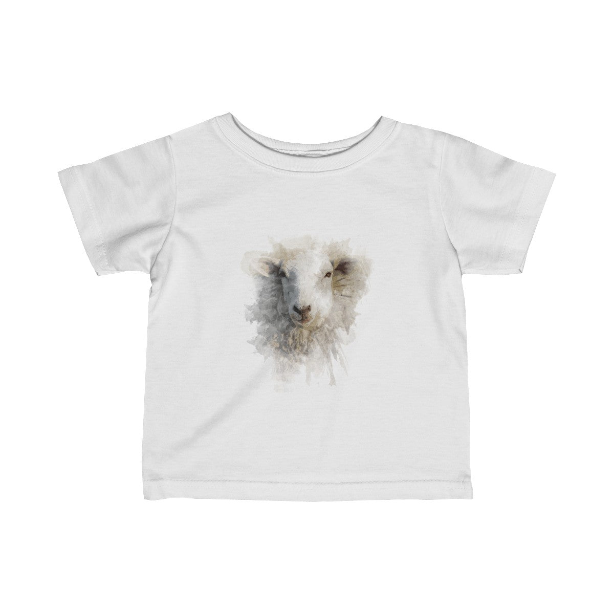 Watercolor Sheep Baby Tee