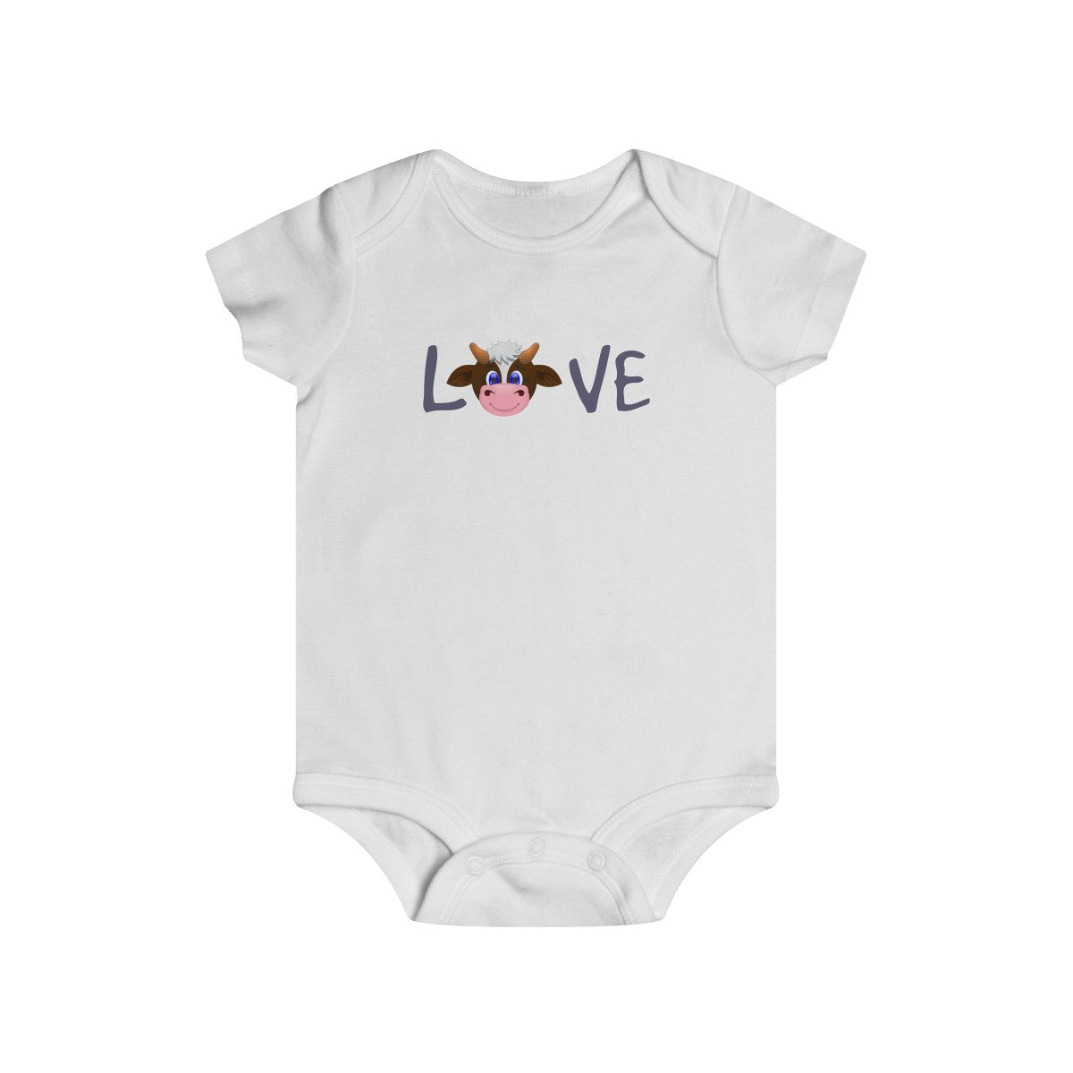 Cow LOVE Baby Fine Jersey Onesie
