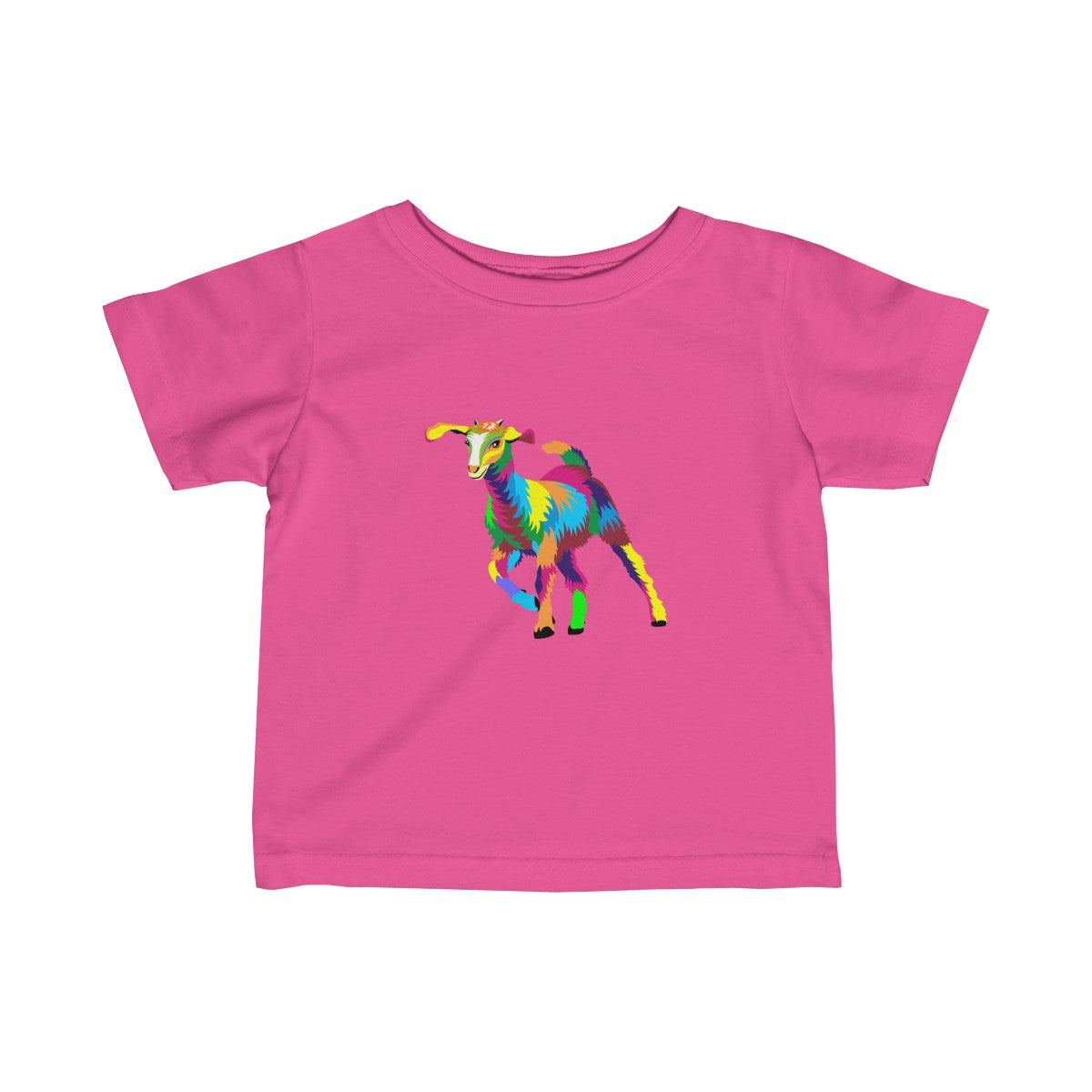 Painted Kid Goat Baby Tee