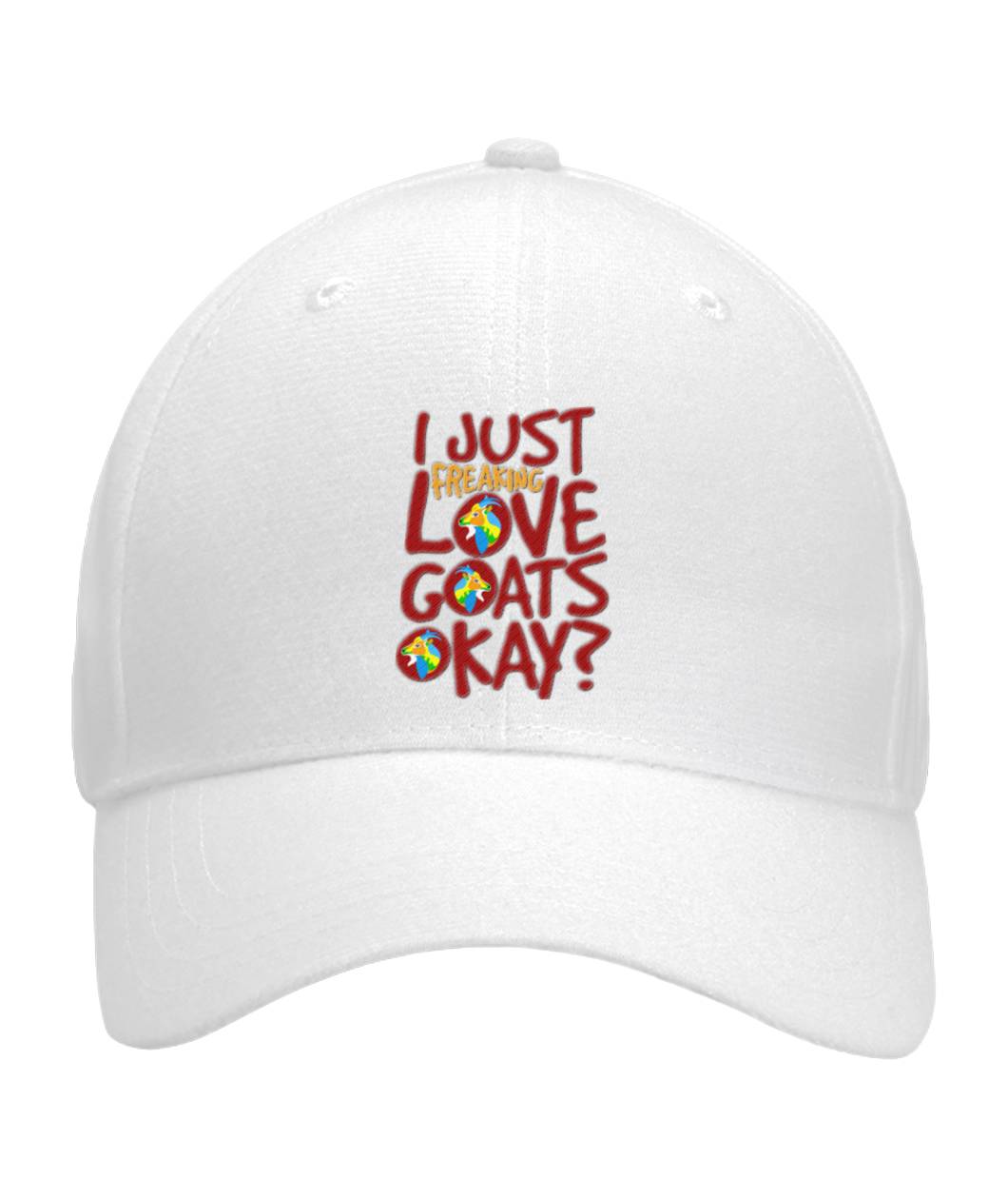 I Just Freaking Love Goats Bill Cap