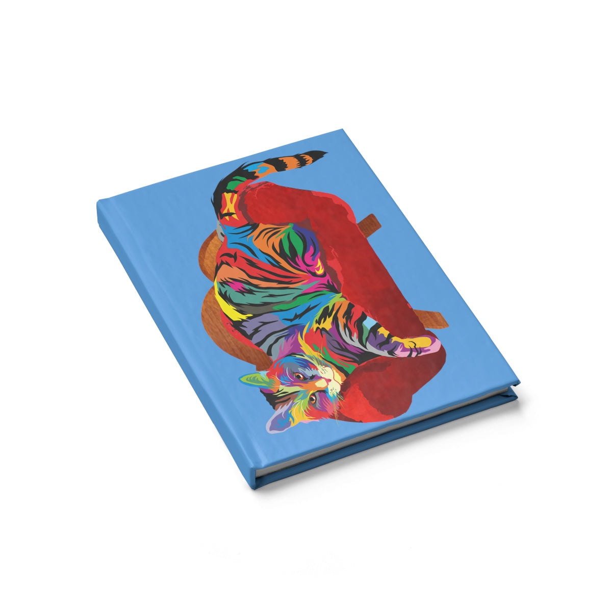 Cool Cat Hardbound Journal w Blank Pages