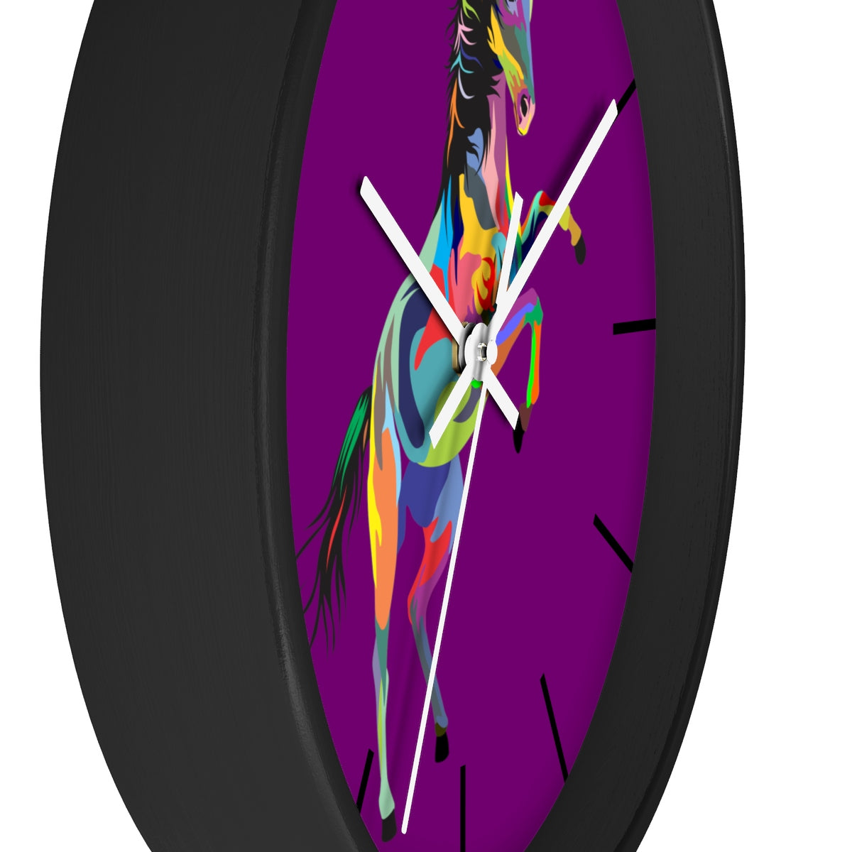 Jumping Painted Horse Wall clock