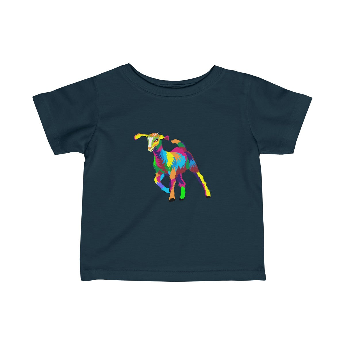 Painted Kid Goat Baby Tee