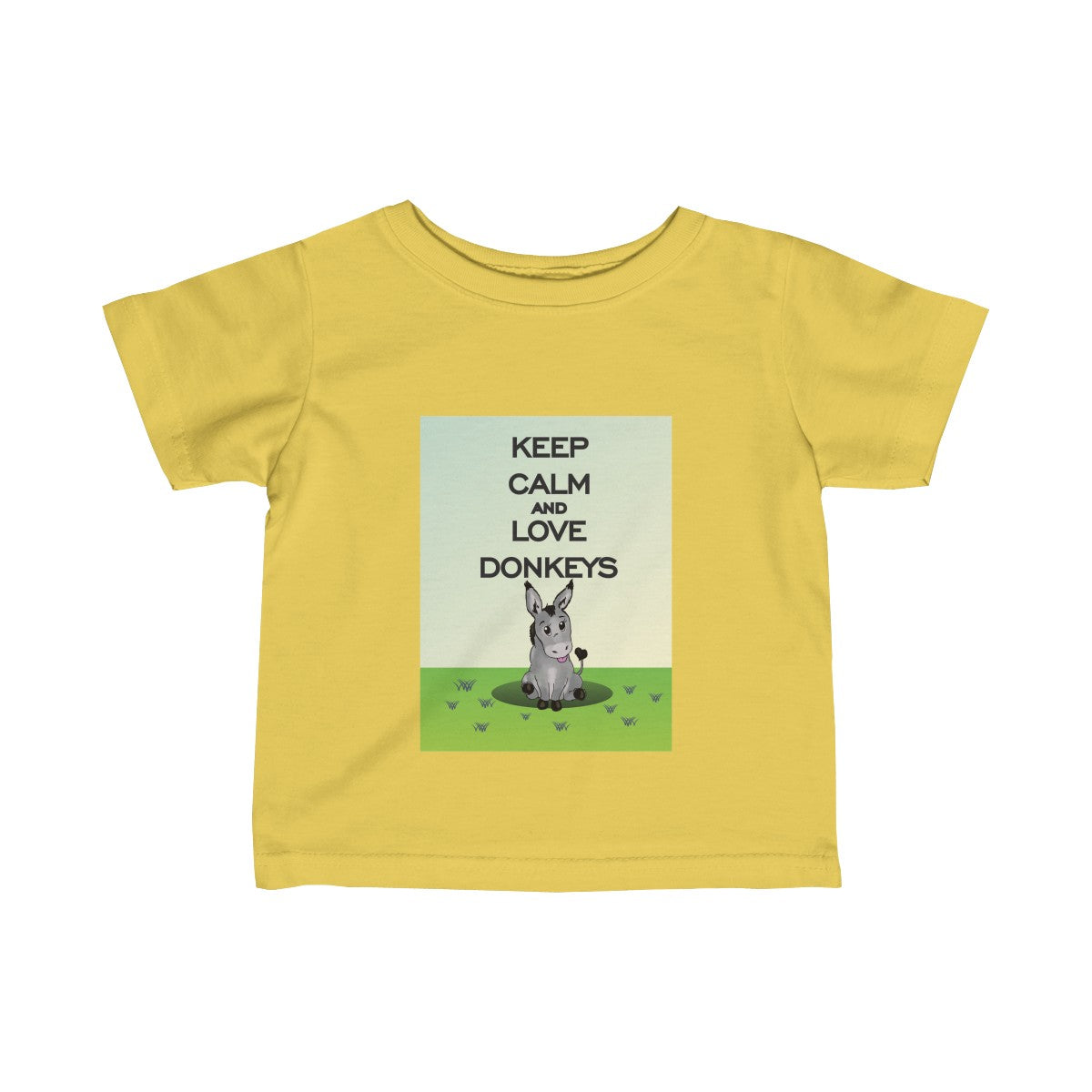 Keep Calm & Love Donkeys Baby Tee