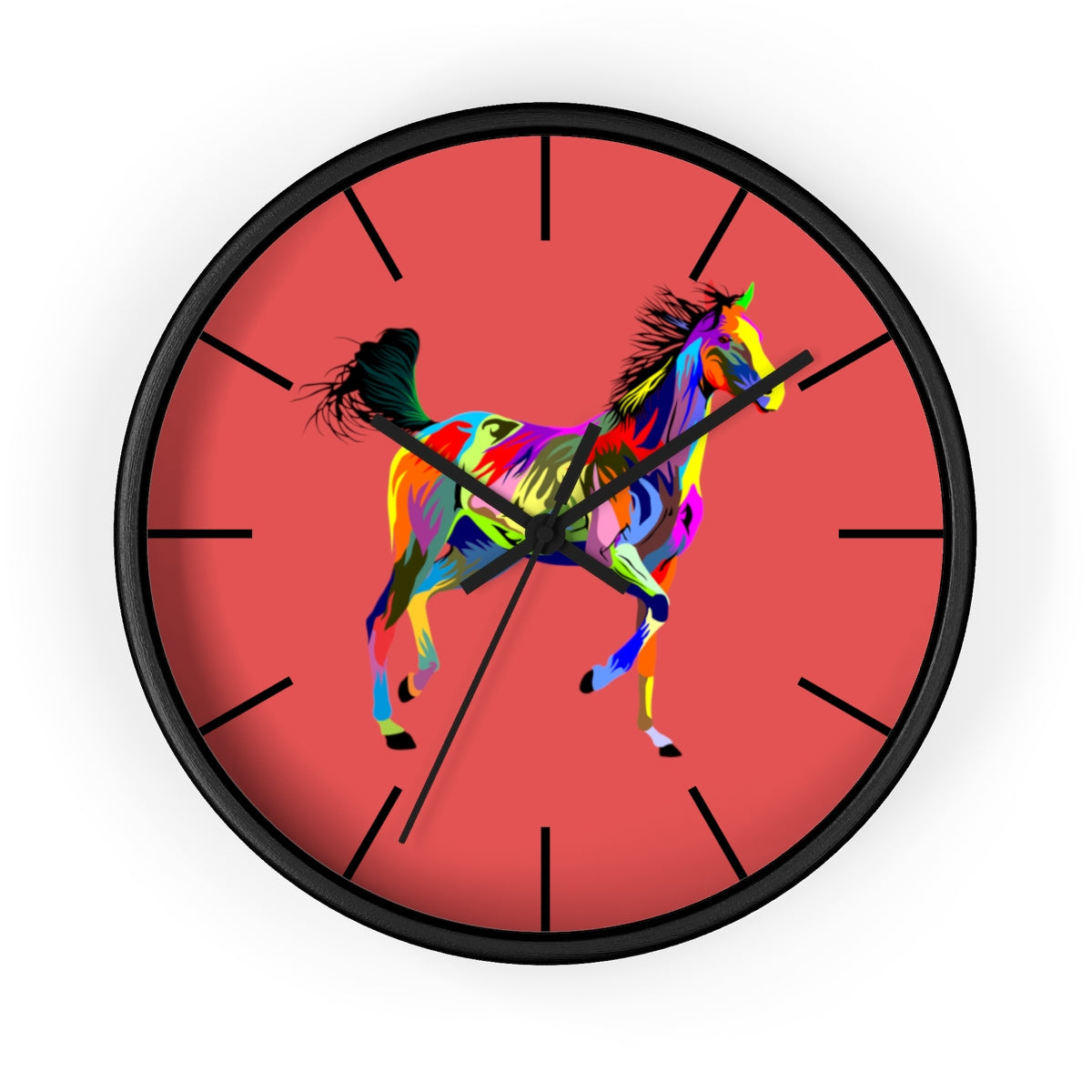 Painted Horse Wall clock