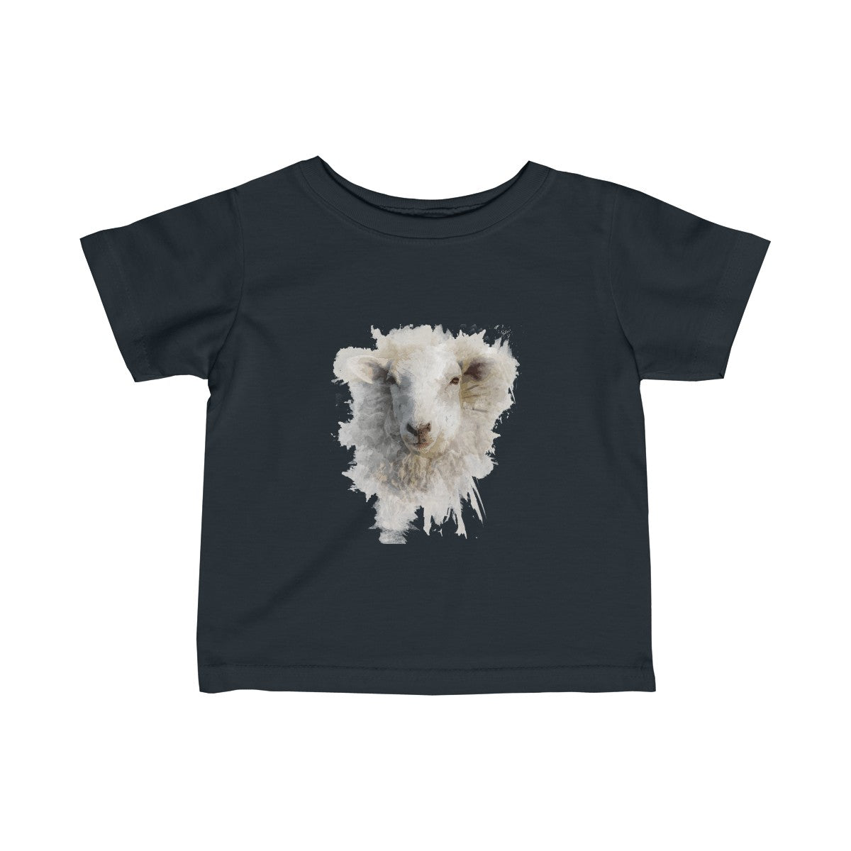 Watercolor Sheep Baby Tee