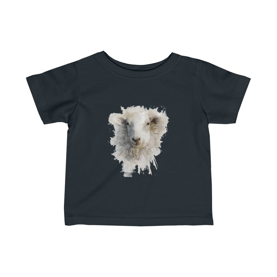 Watercolor Sheep Baby Tee