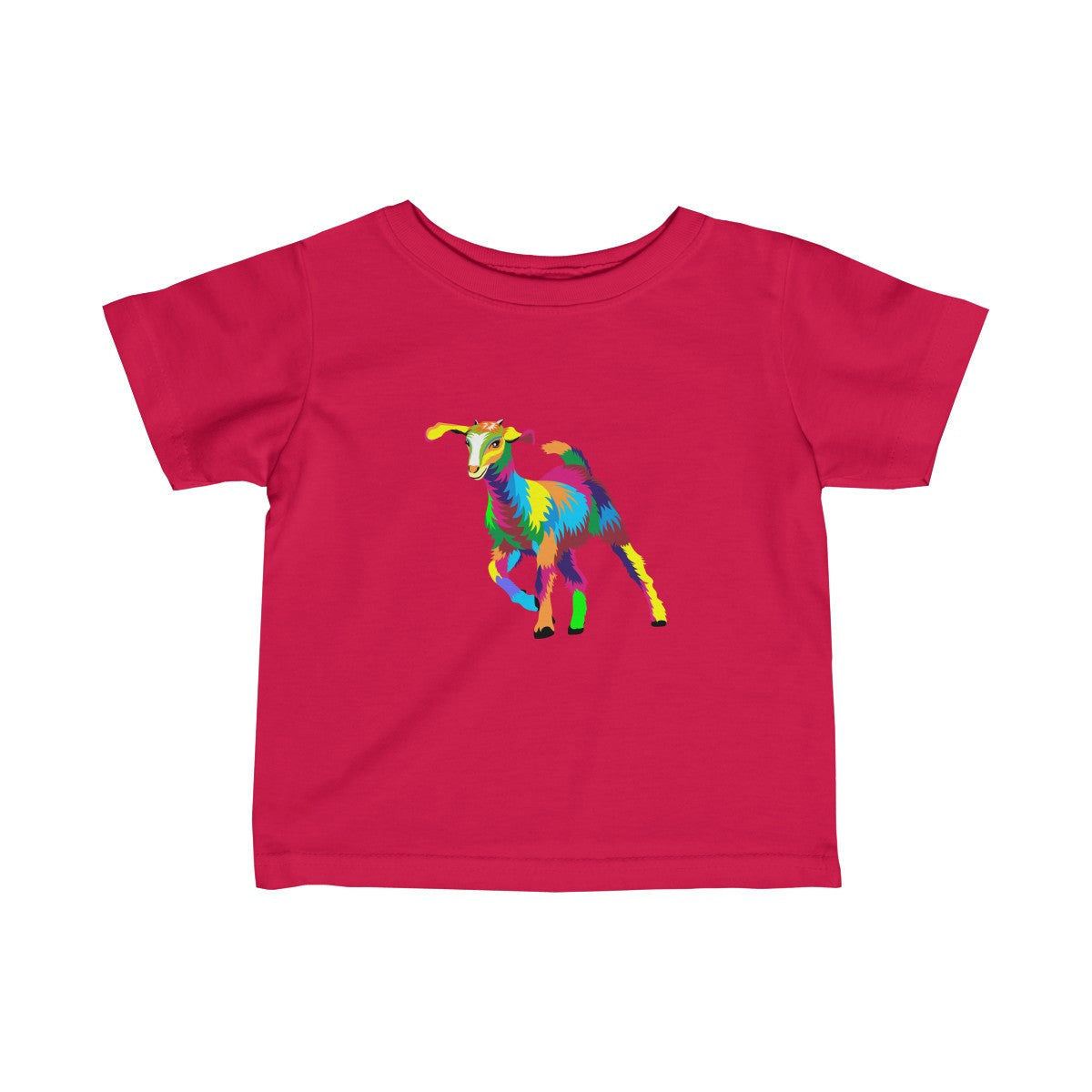 Painted Kid Goat Baby Tee