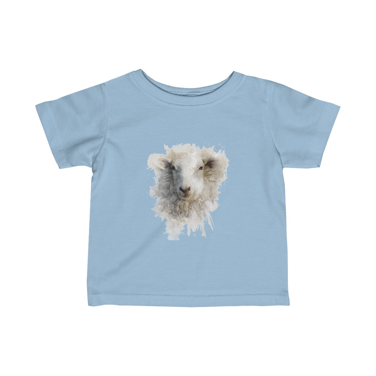 Watercolor Sheep Baby Tee
