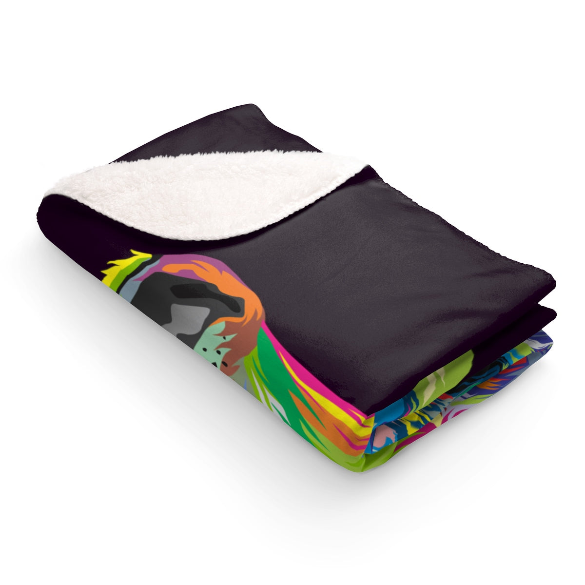 Painted Cow Sherpa Fleece Blanket