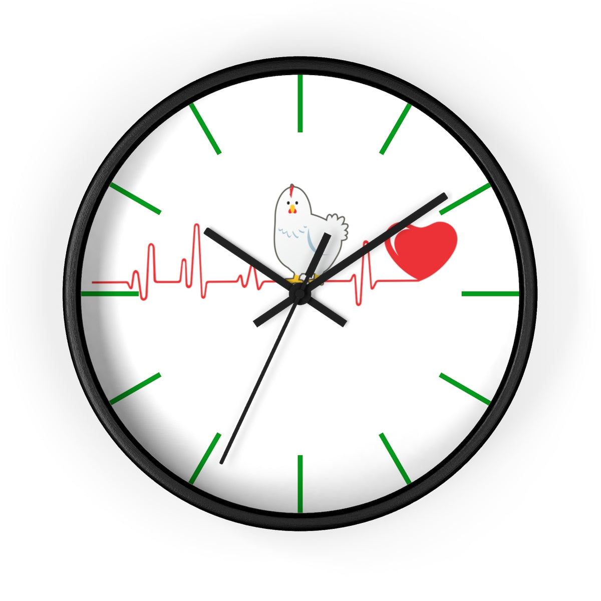 Chicken Heartbeat Wall clock