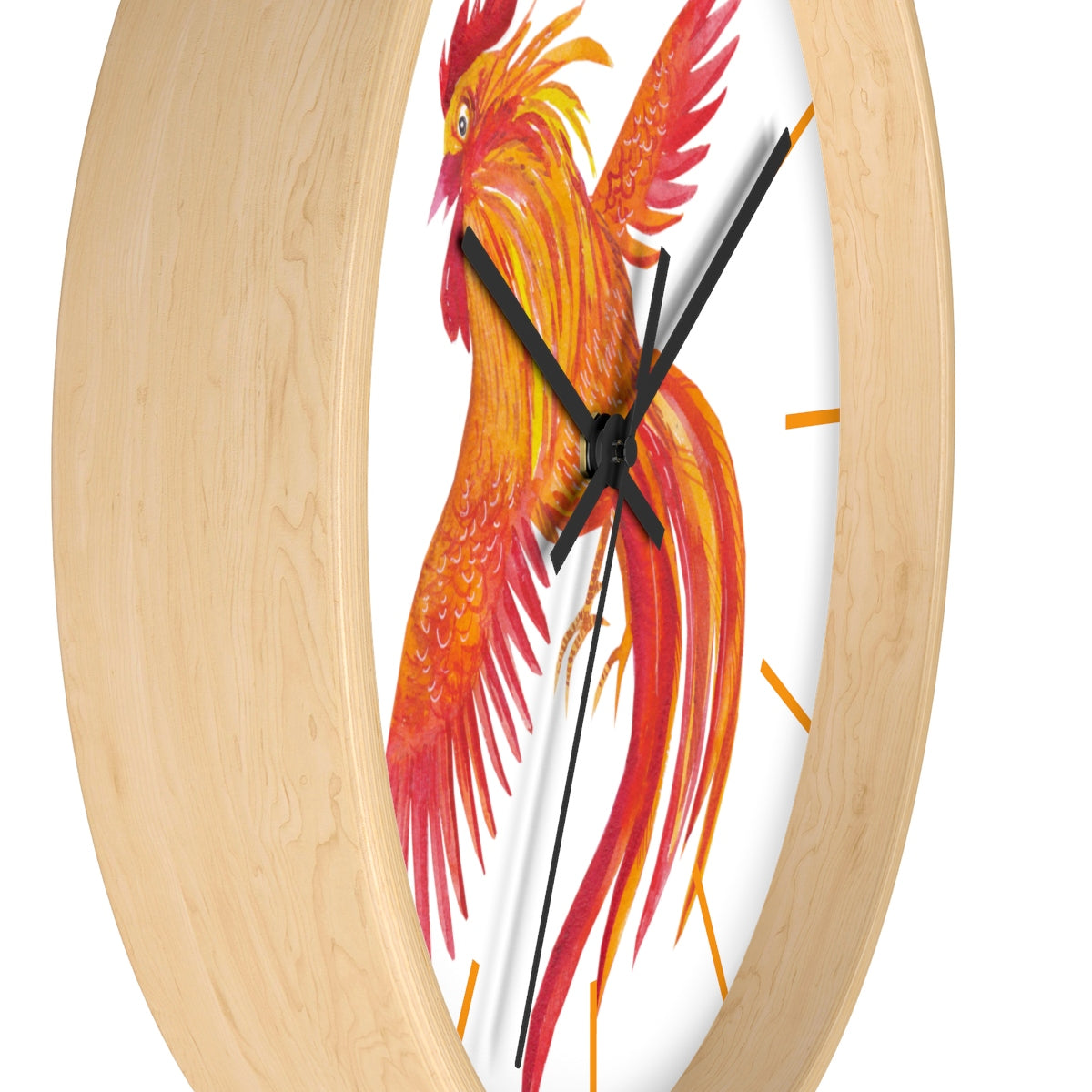 Hen Flight Wall clock