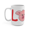 LOVE Pigs Glossy Coffee Mug