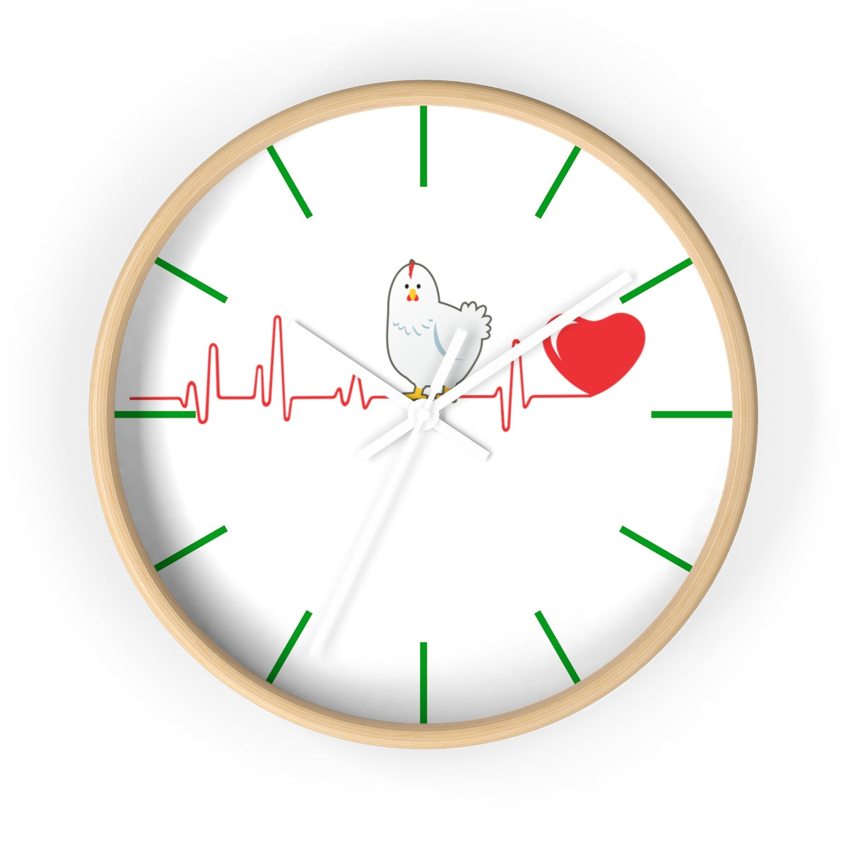 Chicken Heartbeat Wall clock