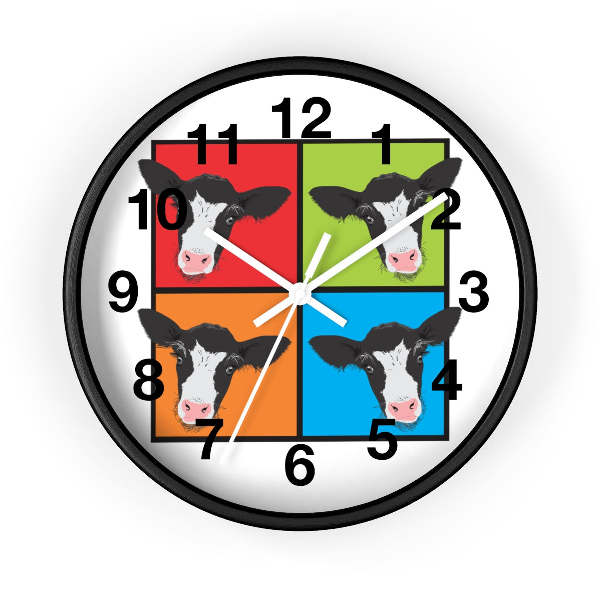 American Pop Cow Wall clock