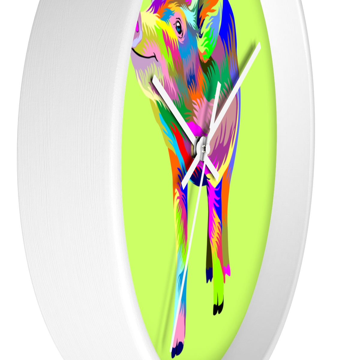 Painted Pig Wall clock