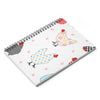 Gingham Hens Spiral Notebook w Ruled Lines